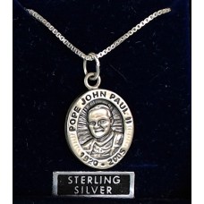 Pope John Paul II Medal on Chain